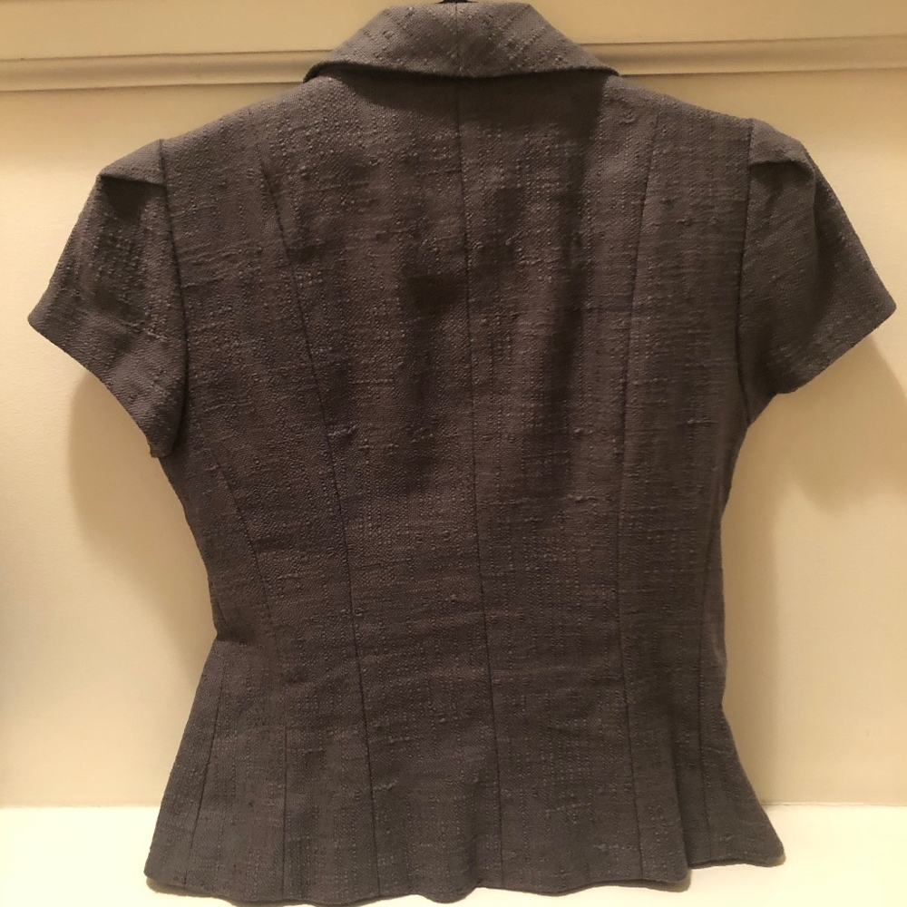 Nanette Lepore Grey Shawl Collar Jacket - Picture 2 of 5